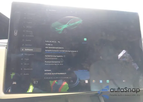 2023 Tesla Model X Dual Motor All-Wheel Drive/Standard Range из США, поврежденный, VIN 7SAXCBE5XPF368576